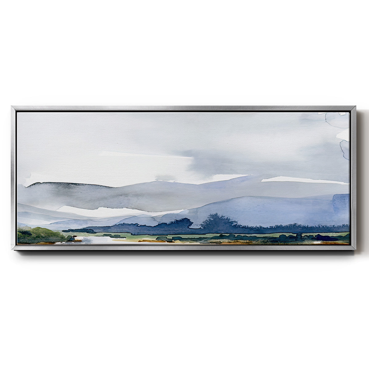 Blue Ridge I - Floater Framed Canvas Print
