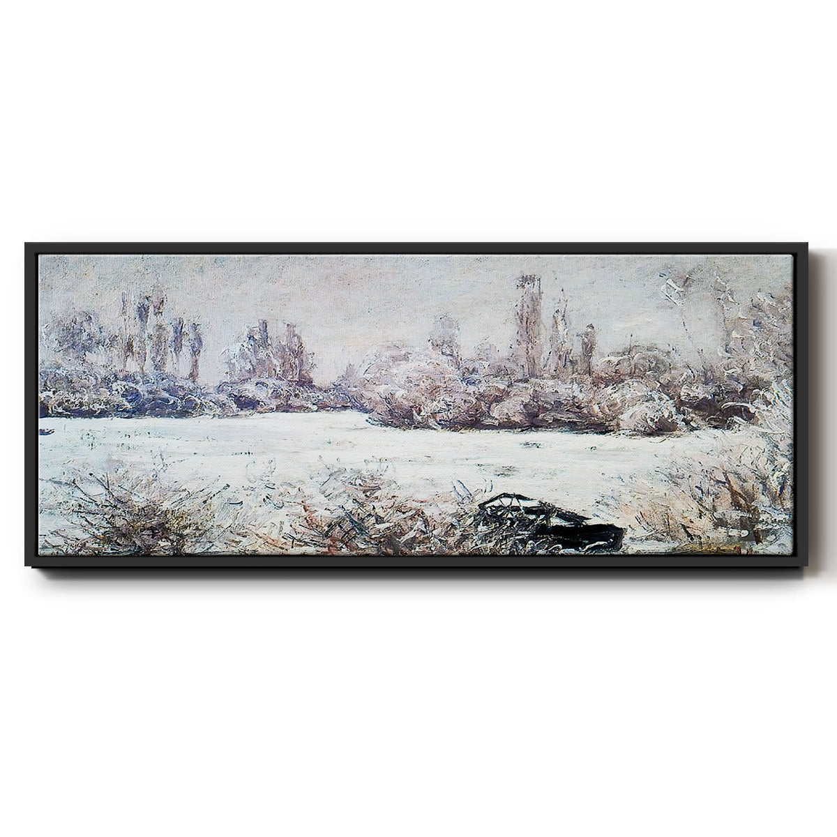 The Frost, 1880 - Floater Framed Canvas Print