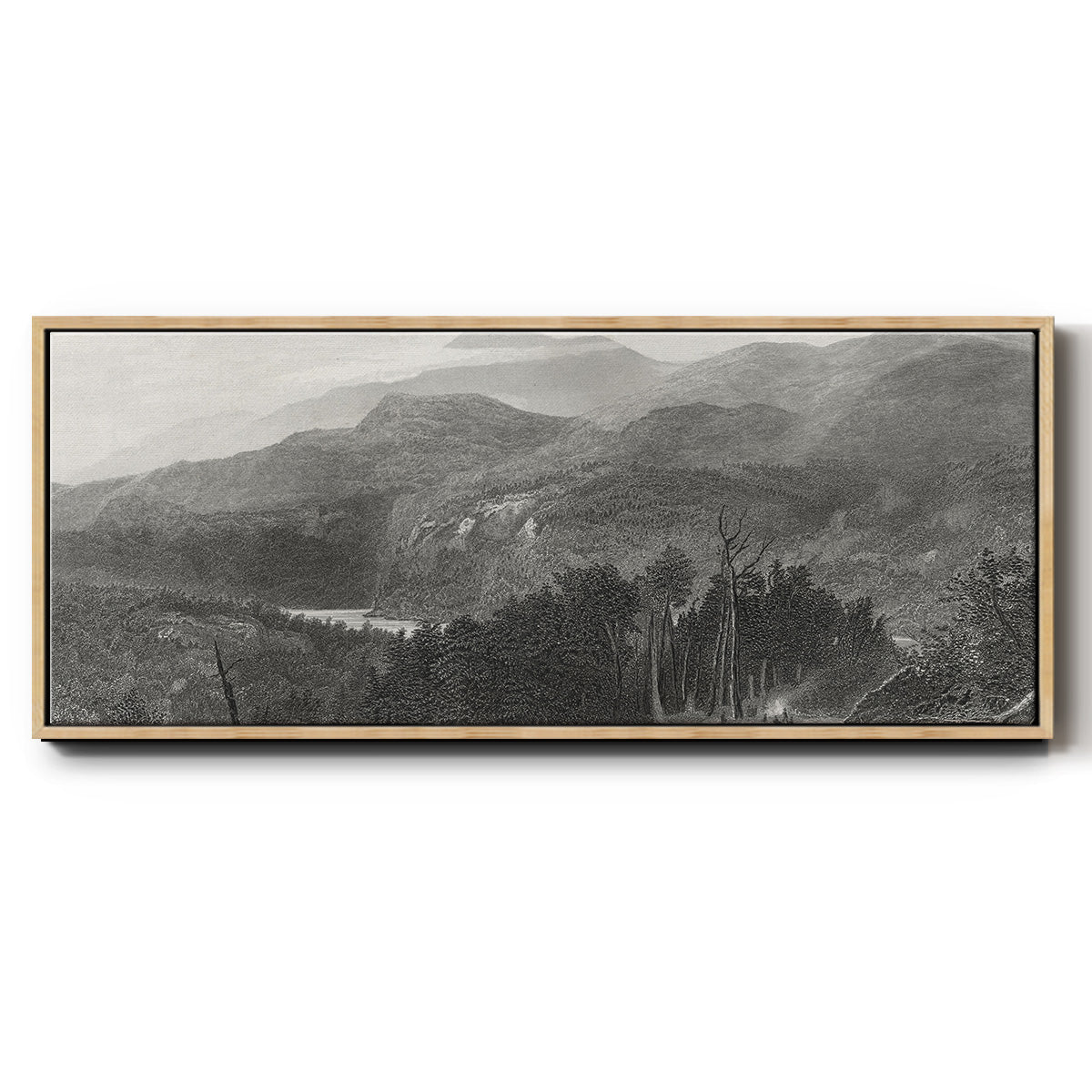 The Smoky Mountains - Floater Framed Canvas Print