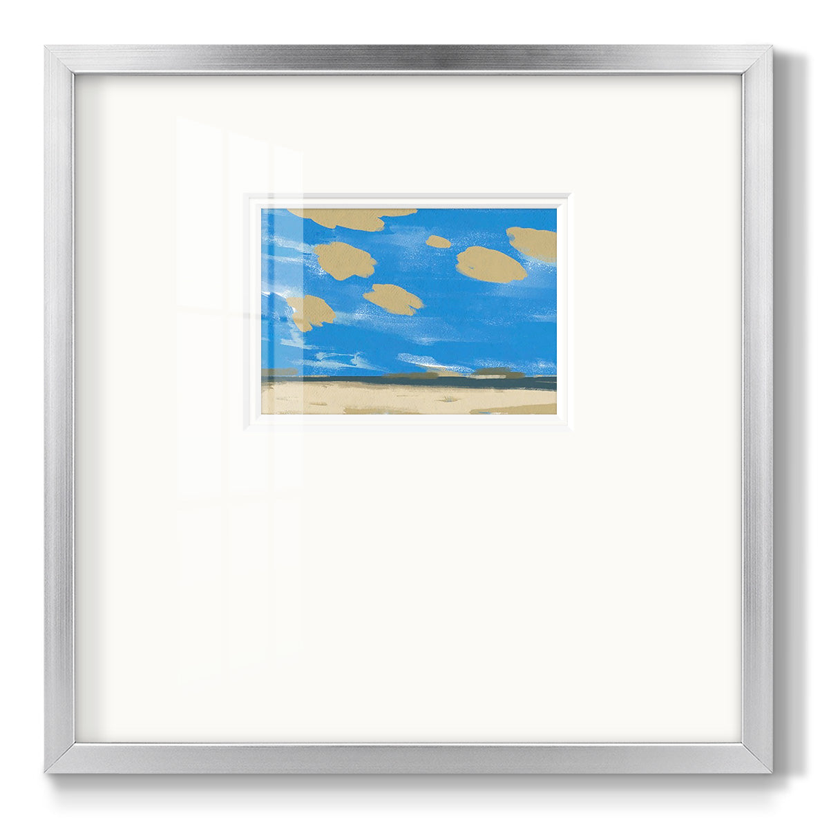 Textured Beachscape I - Double Matboard Framed Print