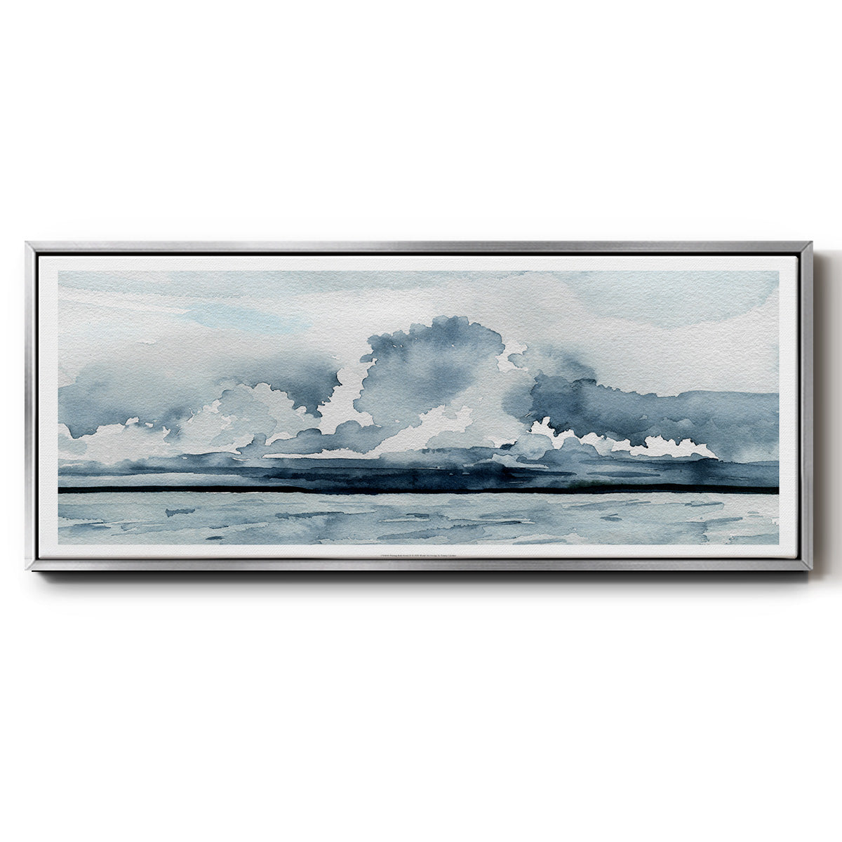Passing Rain Storm II - Floater Framed Canvas Print