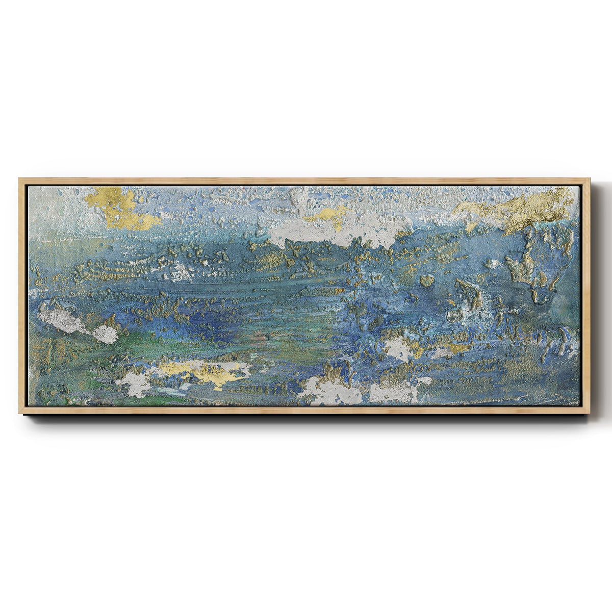 Sparkling Sea I - Floater Framed Canvas Print