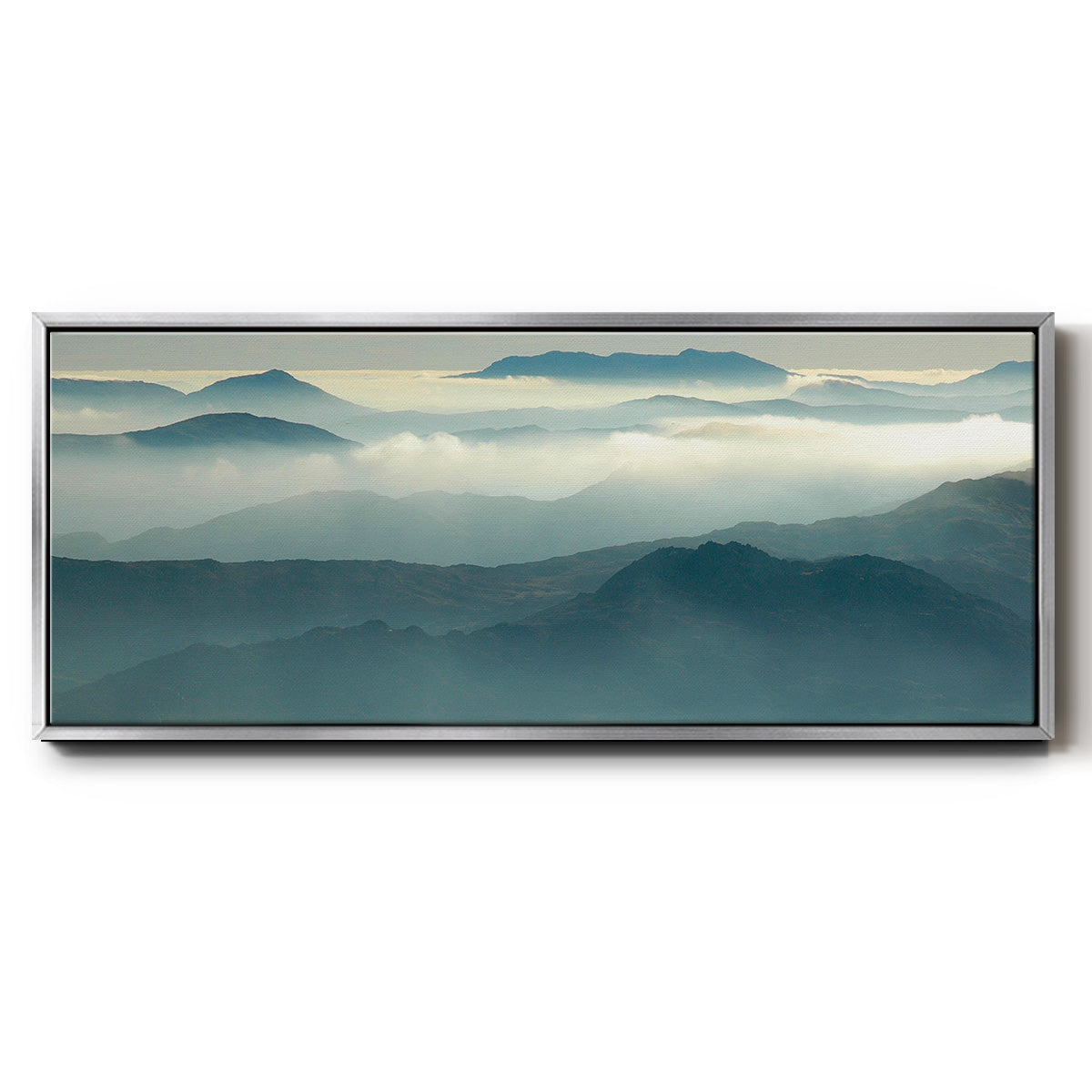 Above the Clouds - Floater Framed Canvas Print