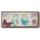 Dance Love Sing - Floater Framed Canvas Print