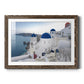 Santorini Sunrise - Barnwood Framed Art Print