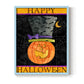 Happy Halloween - Restickable Framed Art Print