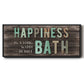 Happiness Bath - Floater Framed Canvas Print