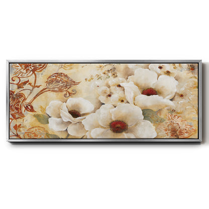 English Garden - Floater Framed Canvas Print