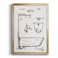 Vintage Bath I - Modern Framed Canvas Print