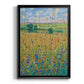 Wildflower Path I - Modern Framed Canvas Print