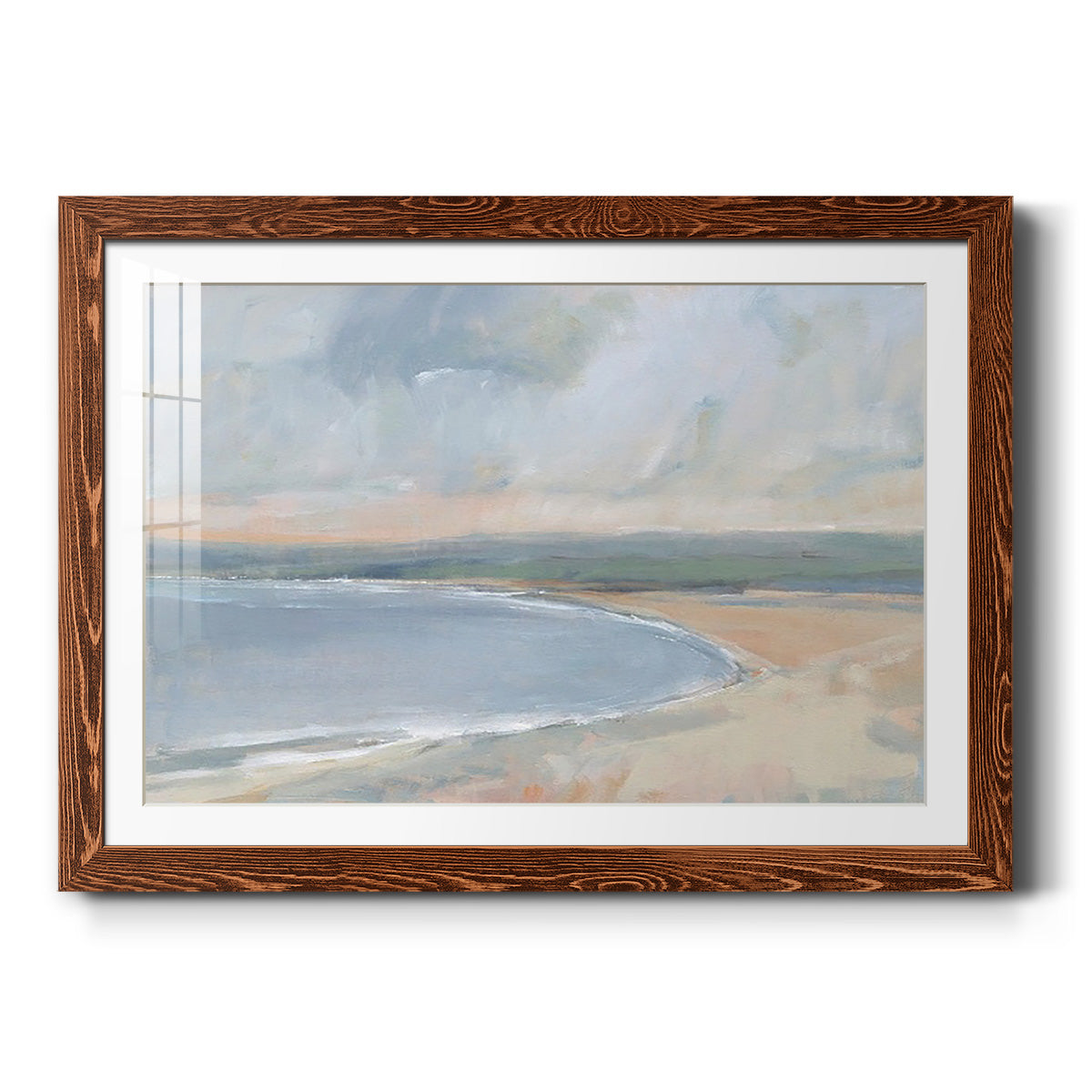 Coastal Study II - Barnwood Framed Art Print