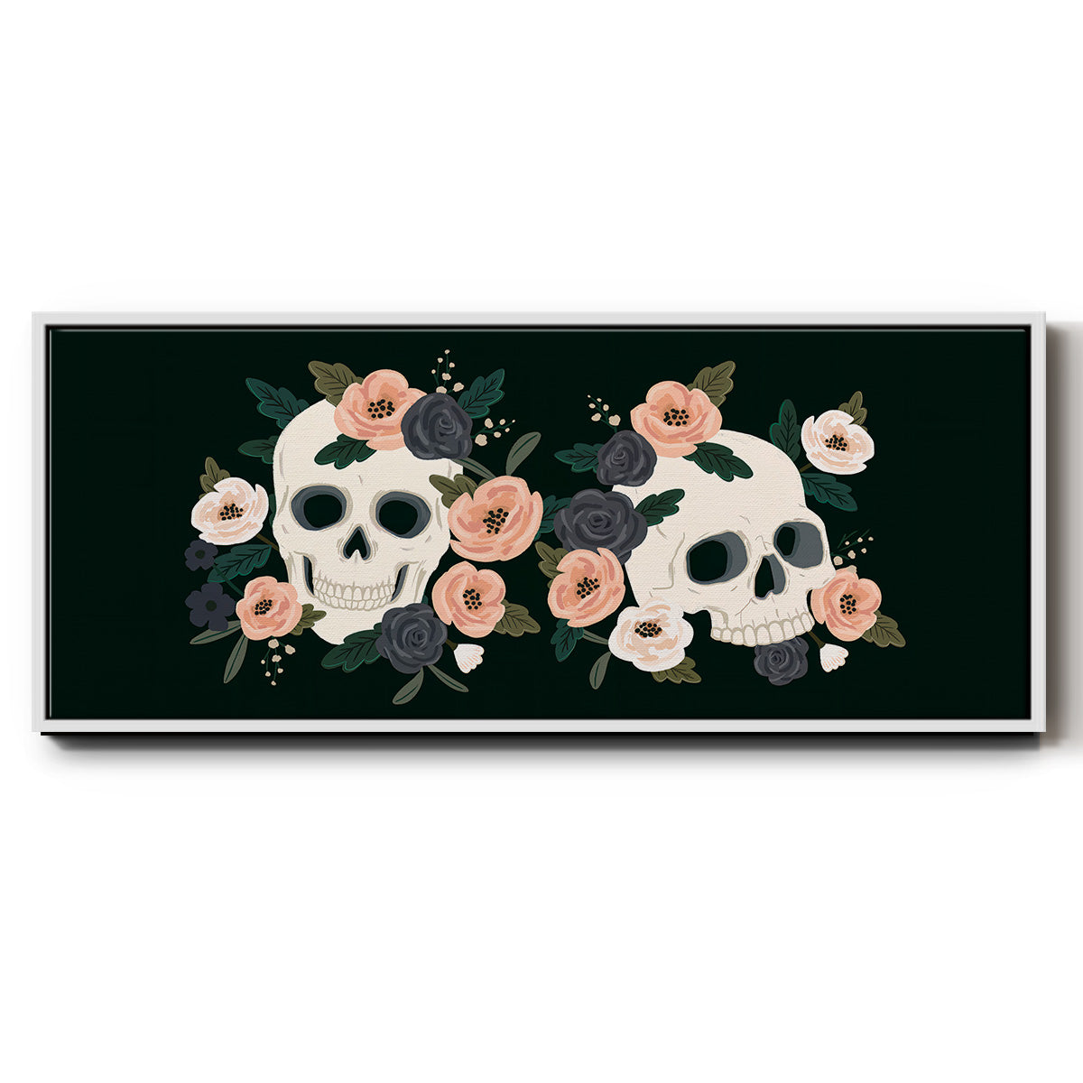 Skull & Snake Collection D - Floater Framed Canvas Print
