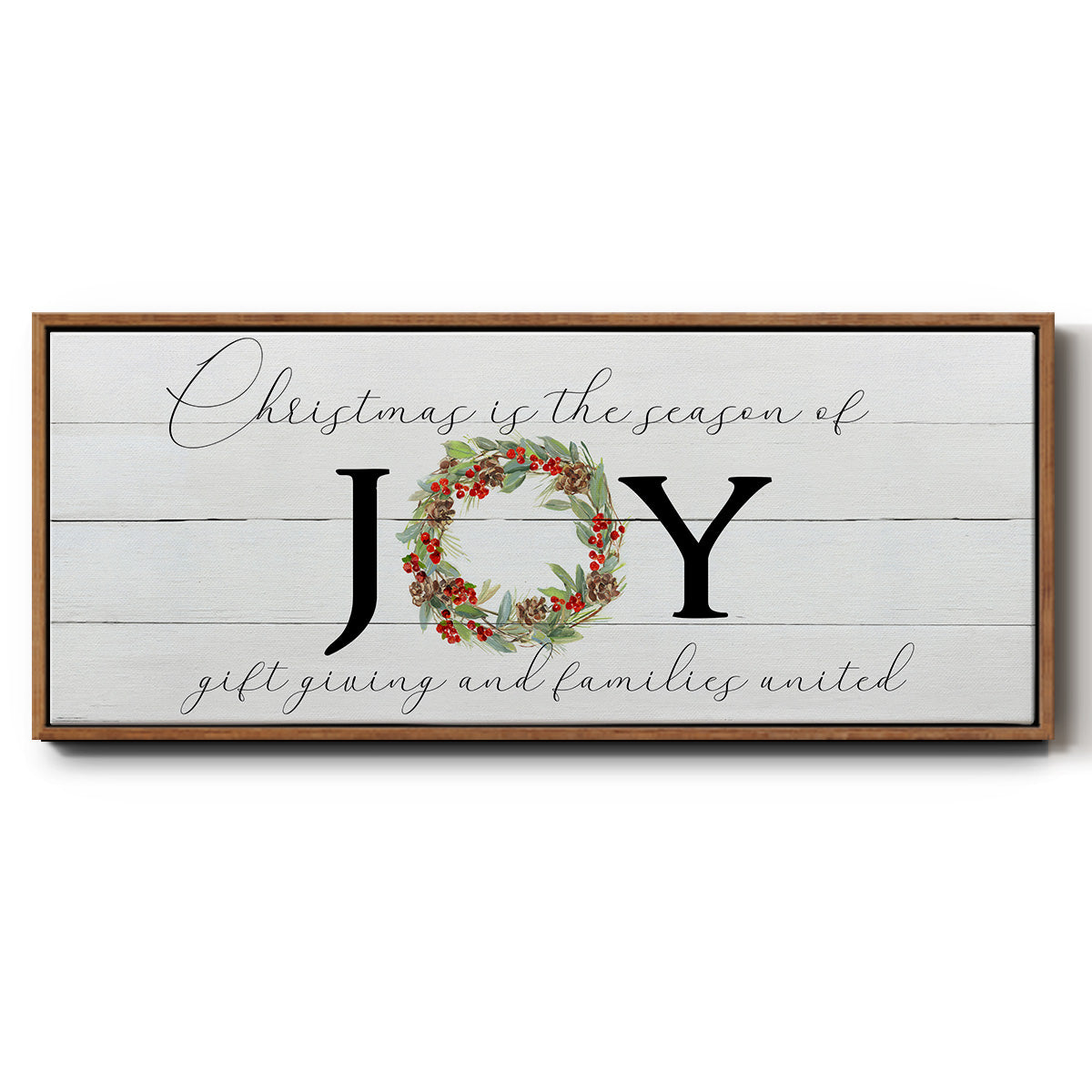 Season of Joy - Floater Framed Canvas Print