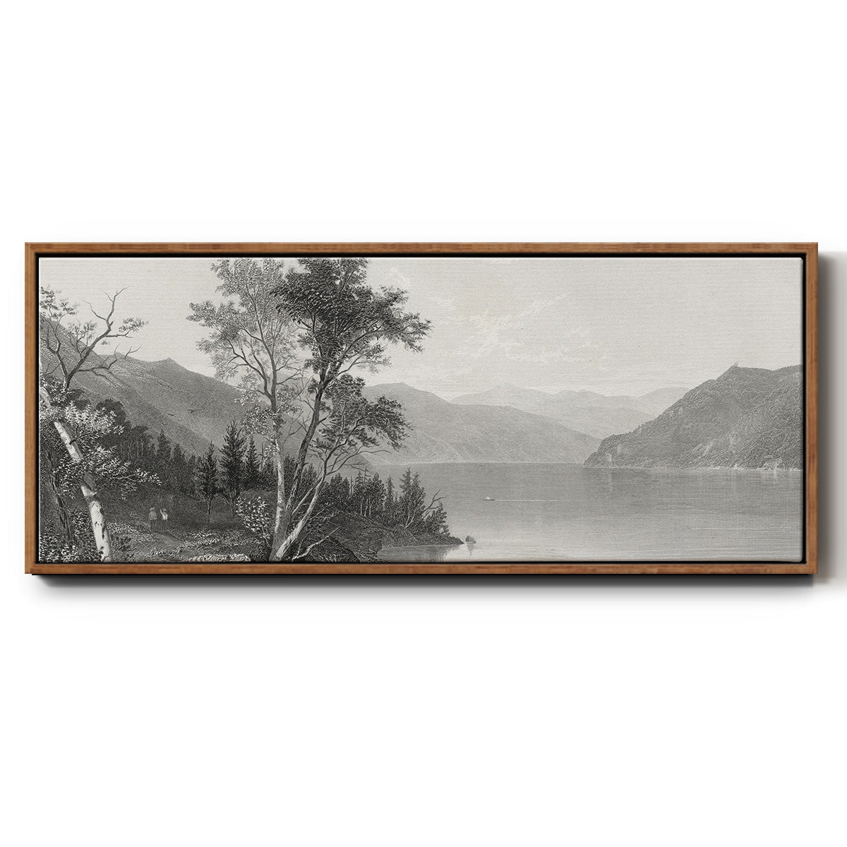 Lake George - Floater Framed Canvas Print