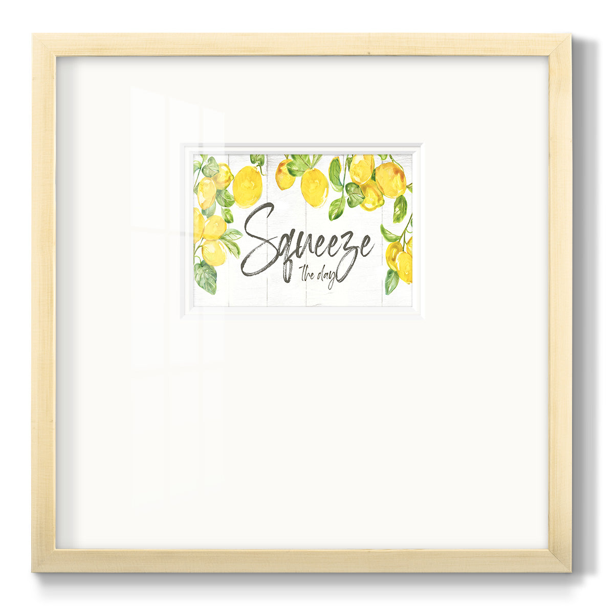 Lemon Squeeze Premium Framed Print Double Matboard