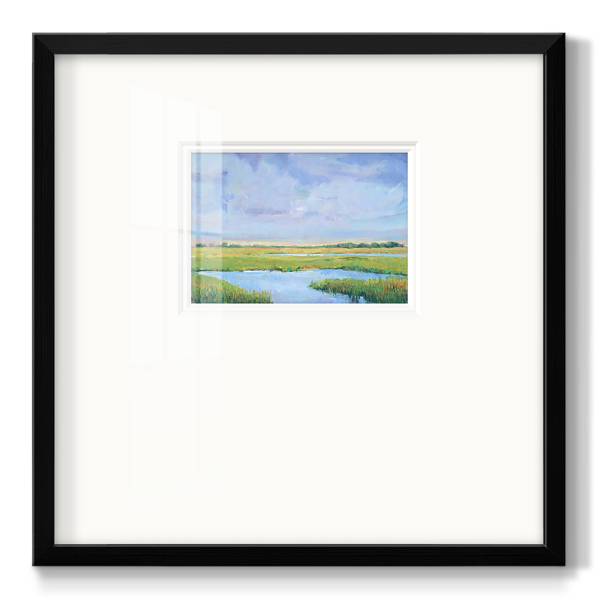 Summer Marsh I - Double Matboard Framed Print
