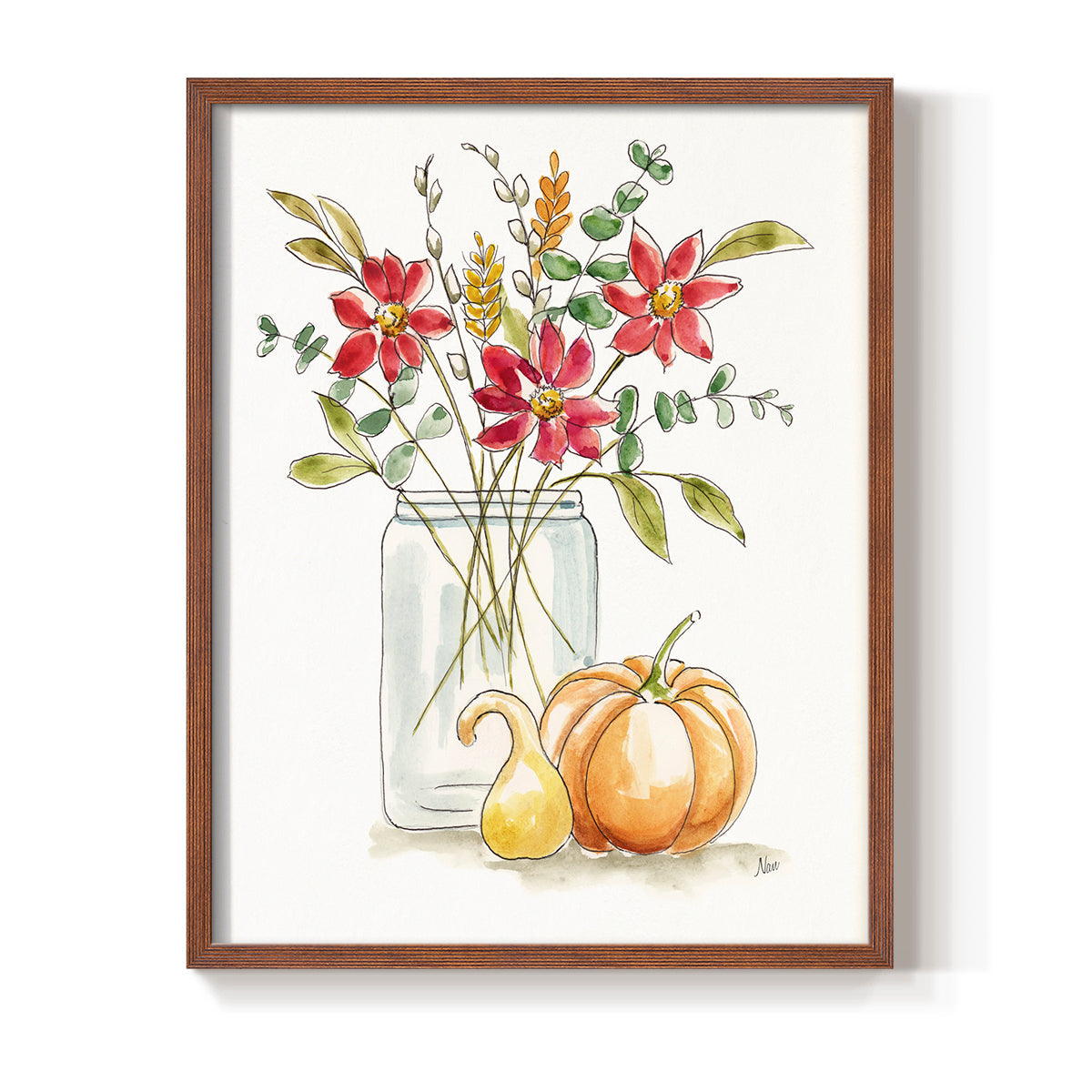 Simple Harvest I - Restickable Framed Art Print