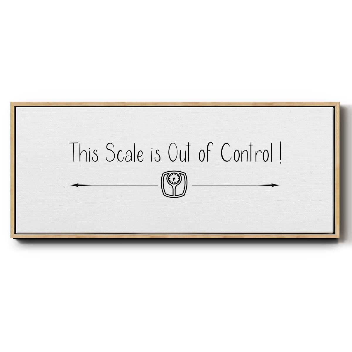This Scale - Floater Framed Canvas Print