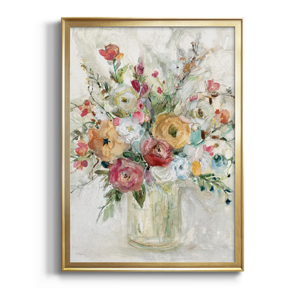 Contemporary Bouquet - Modern Framed Canvas Print