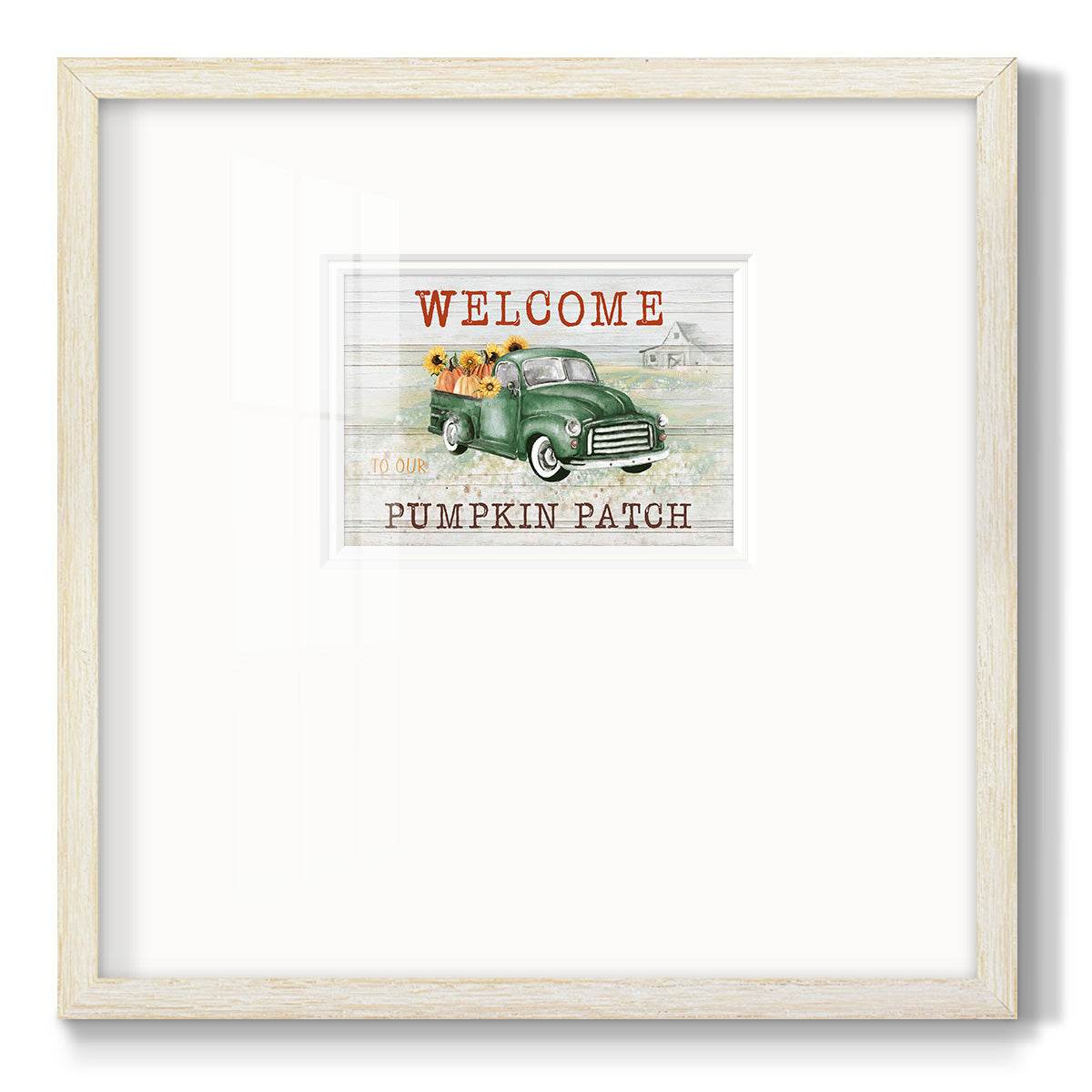 Pumpkin Patch Premium Framed Print Double Matboard