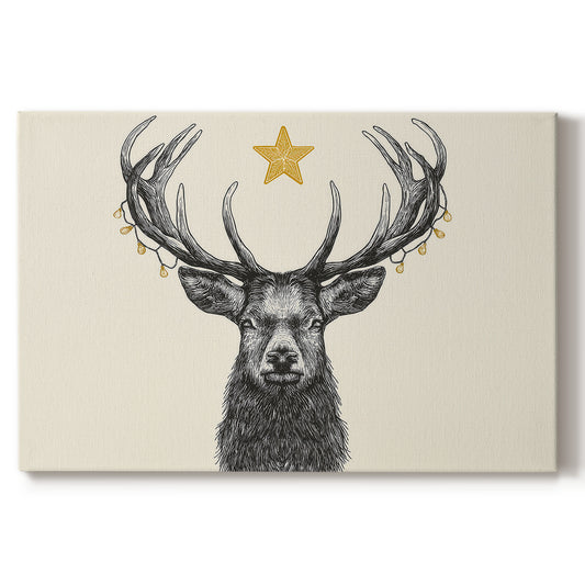 Tinsel-Gold Snow at Dawn - Canvas Art Print