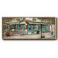 Rue due Jardin - Floater Framed Canvas Print