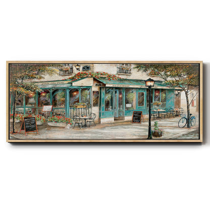 Rue due Jardin - Floater Framed Canvas Print