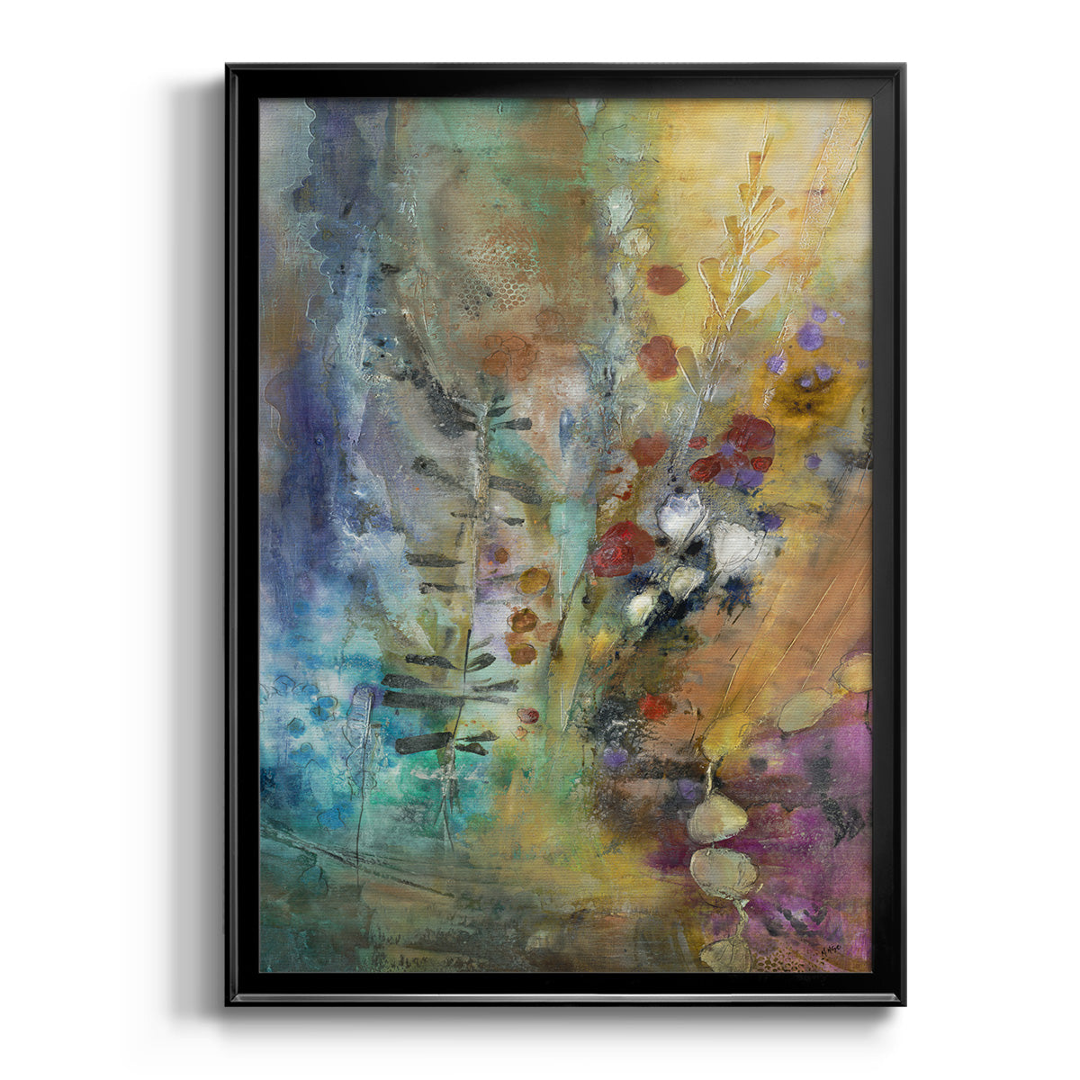 Fall Fling - Modern Framed Canvas Print