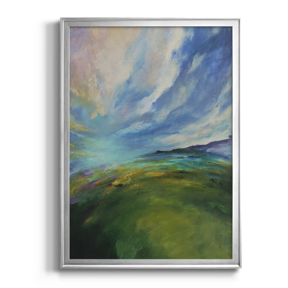 Earth Magic II - Modern Framed Canvas Print