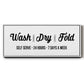 Wash Dry Fold - Floater Framed Canvas Print