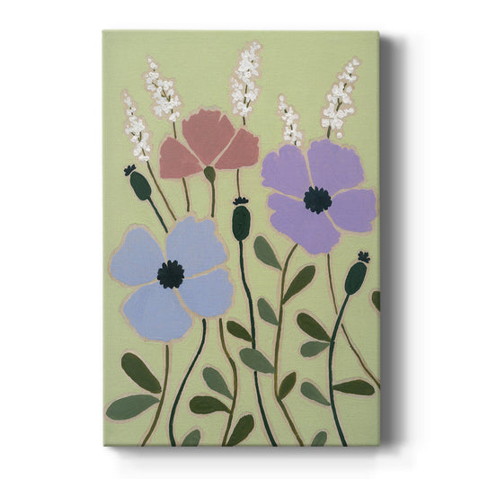 Woodblock Floral III - Canvas Art Print