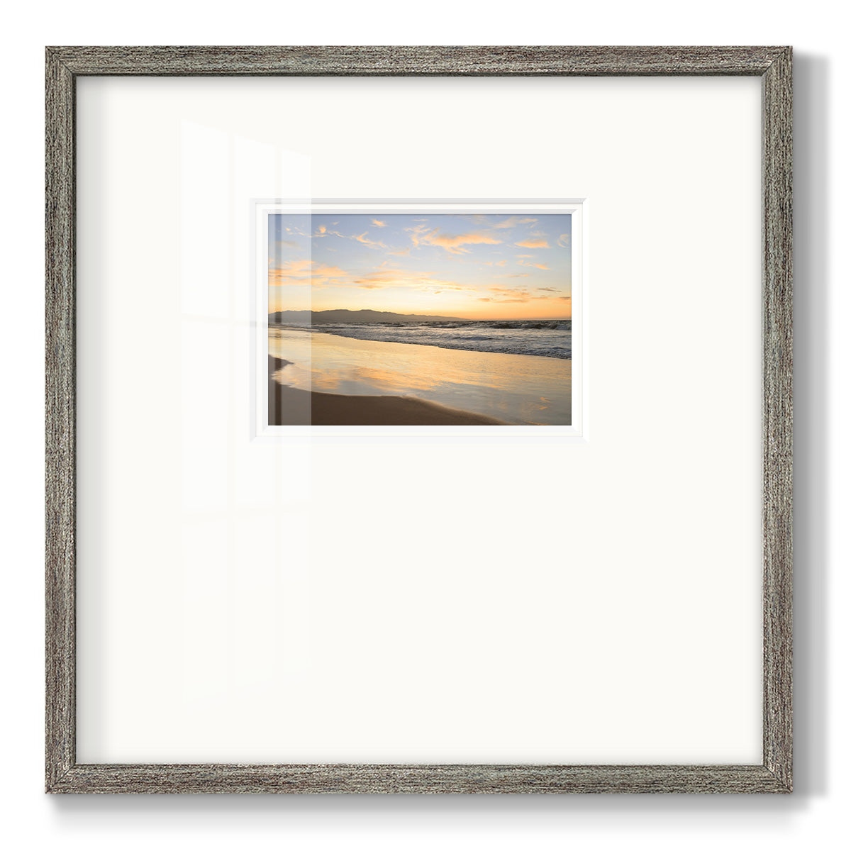 Peaceful Shore Premium Framed Print Double Matboard