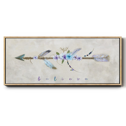 Boho Arrow I - Floater Framed Canvas Print