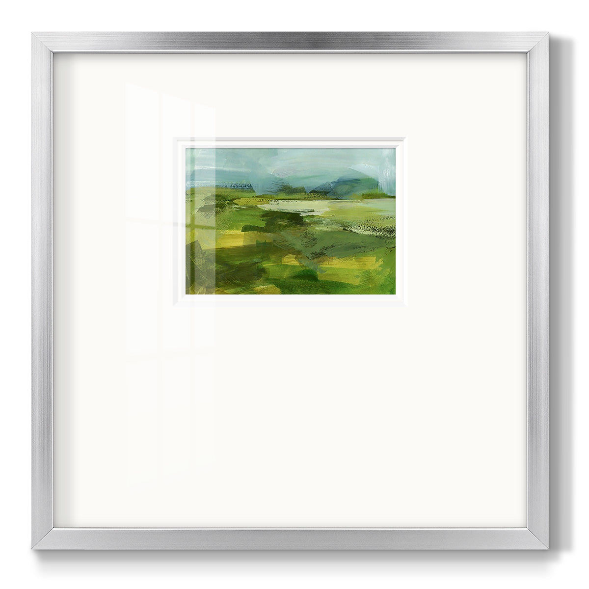 Emerald View IV - Double Matboard Framed Print