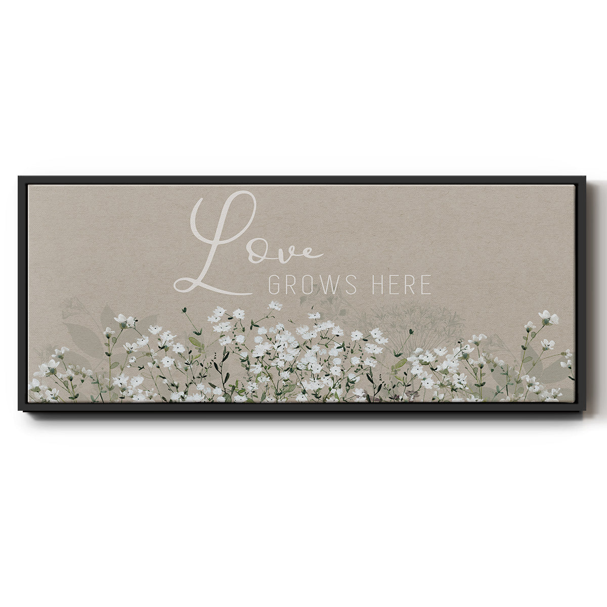 Bouquet of Love - Floater Framed Canvas Print