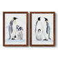 Emperor Penguins I - Premium Framed Canvas 2 Piece Set - Ready to Hang