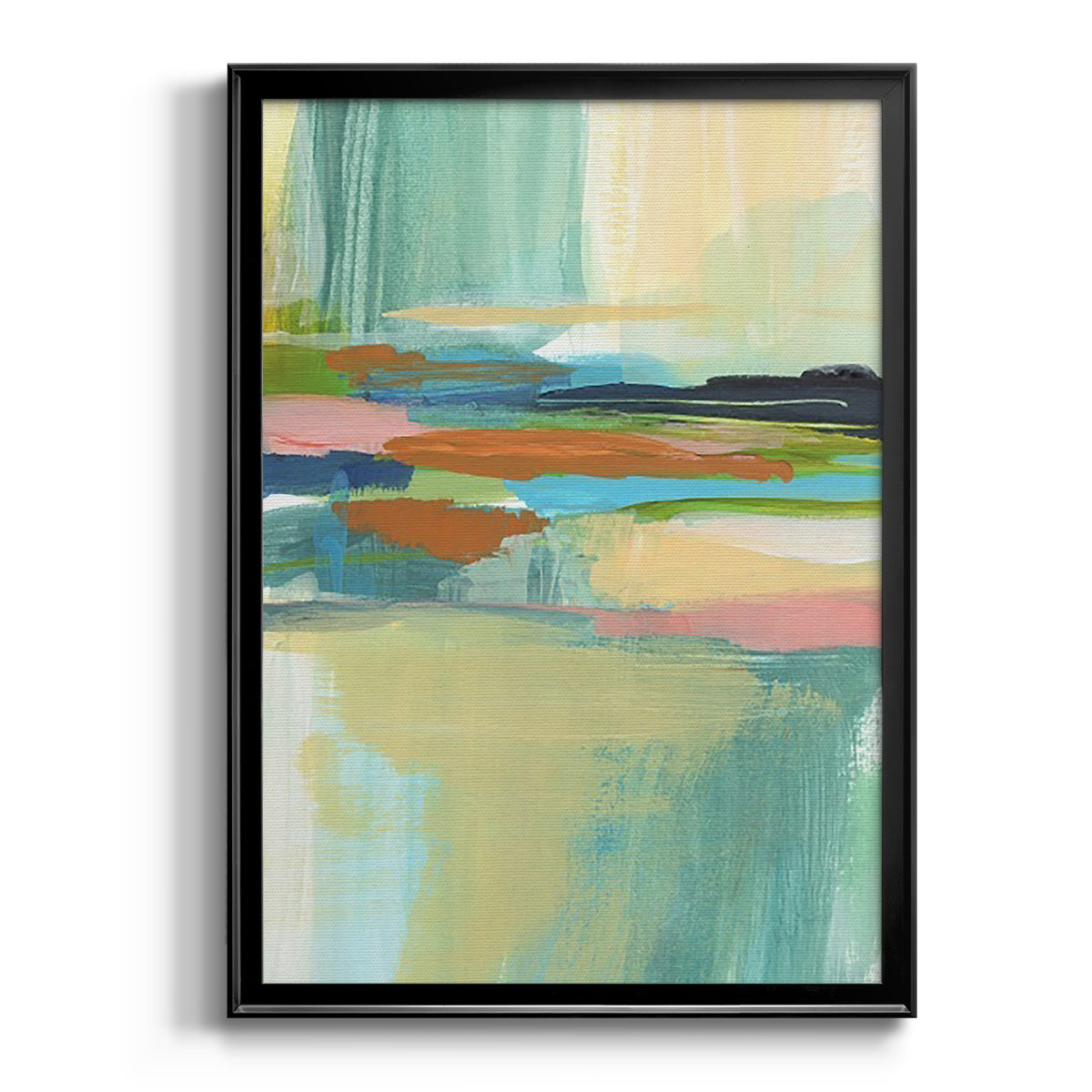 Radiant Horizon I - Modern Framed Canvas Print