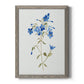Blue Blossom Botanical II - Barnwood Framed Canvas Print