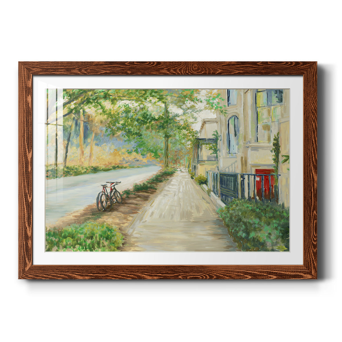 Sunny Side Of The Street - Barnwood Framed Art Print