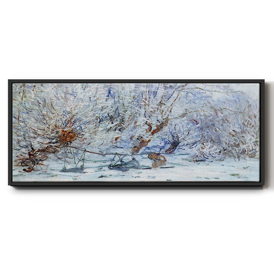 The Frost, 1885 - Floater Framed Canvas Print