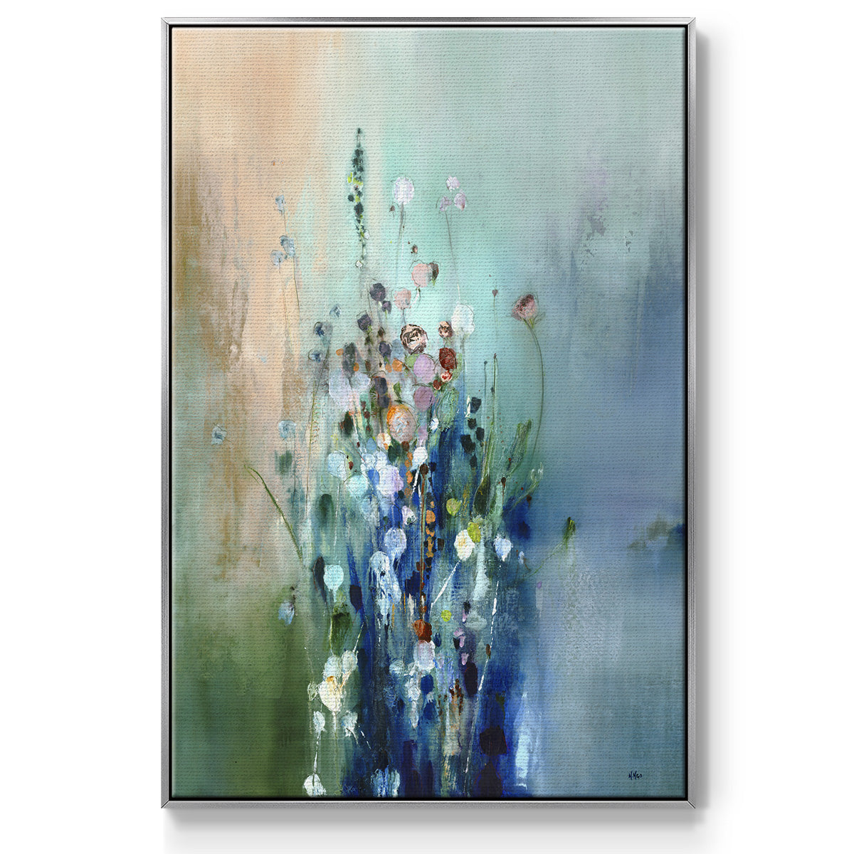 Current Air II - Floater Framed Canvas Print
