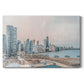 Chicago Skyline from South - Gallery Wrapped Canvas