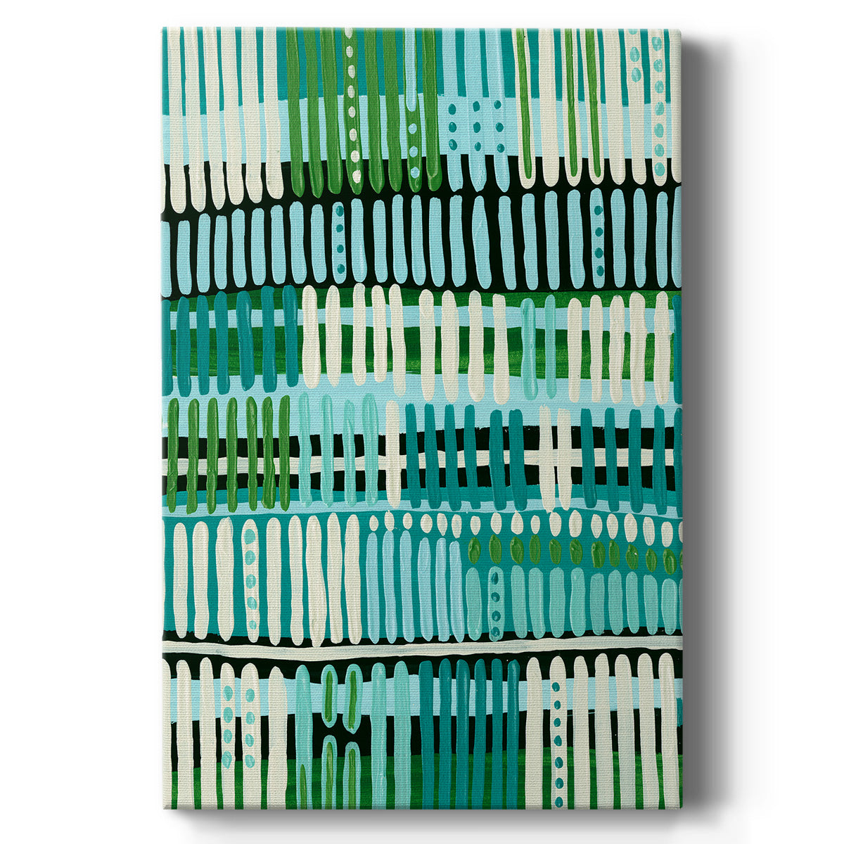 Teal Pattern II - Canvas Art Print