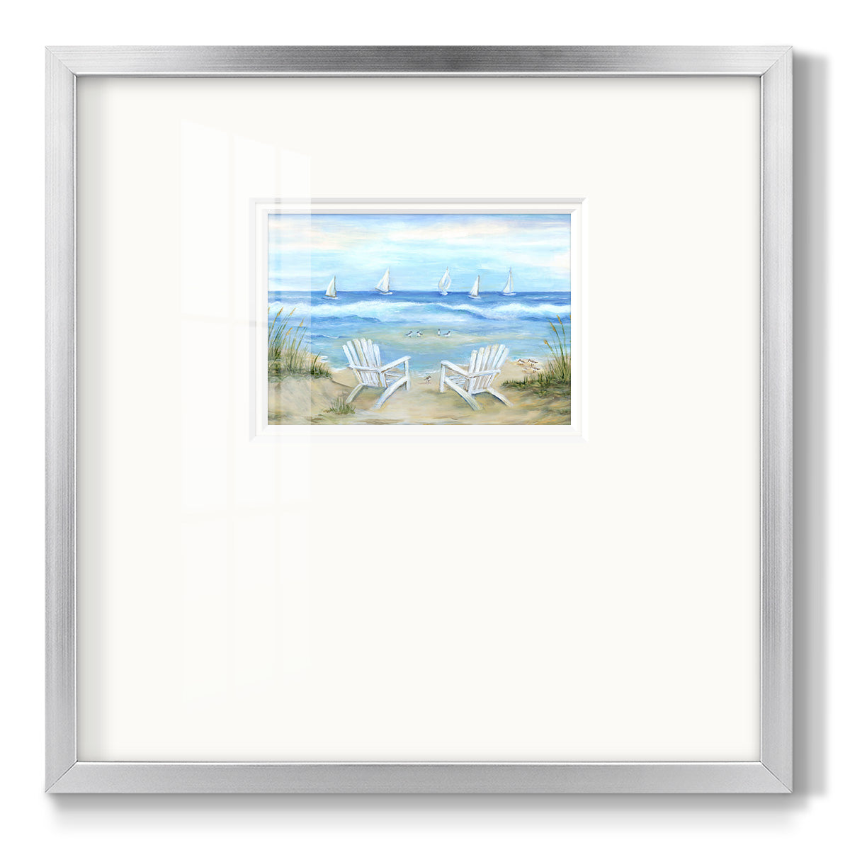 Seaside Escape Premium Framed Print Double Matboard