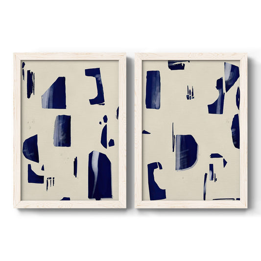 Fragment Abstraction I - Premium Framed Canvas 2 Piece Set - Ready to Hang