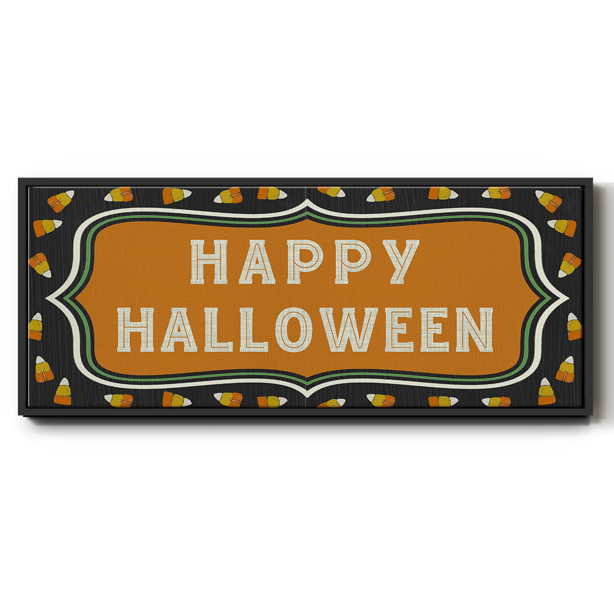 Happy Hallowween - Floater Framed Canvas Print