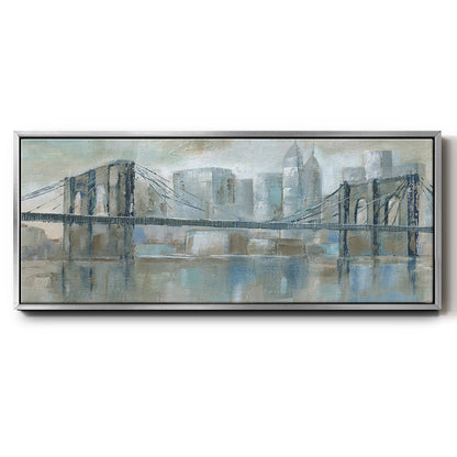 East River Wonder - Floater Framed Canvas Print