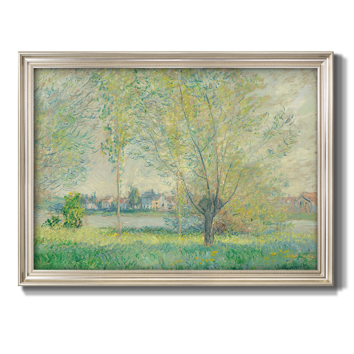 The Willows, 1880 - Ornate Framed Canvas Print