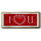 DIY Love Collection H - Floater Framed Canvas Print