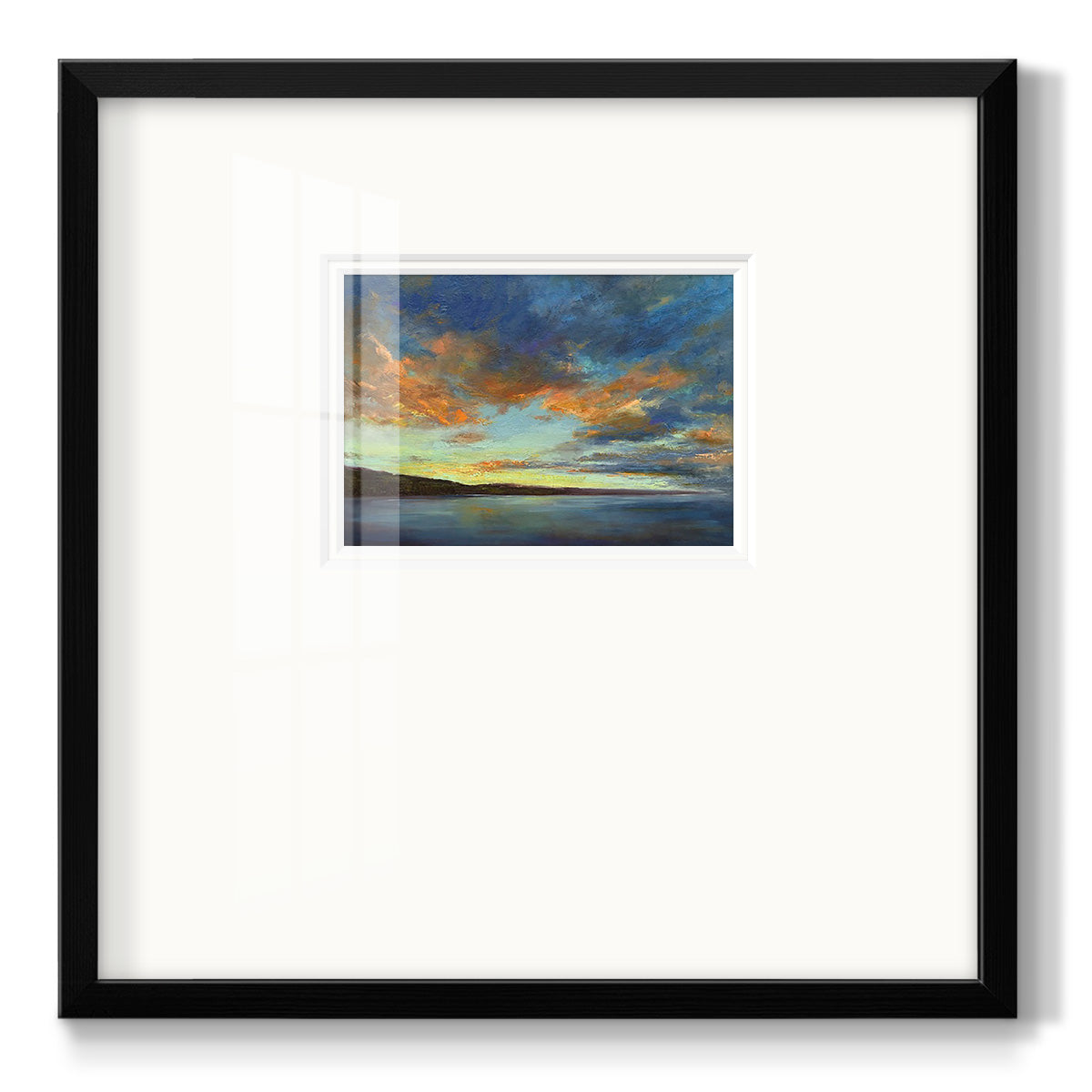 Coastal Views IV Premium Framed Print Double Matboard